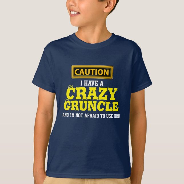 T-shirt "J'ai un Gruncle fou et je n'ai pas peur… " (Devant)