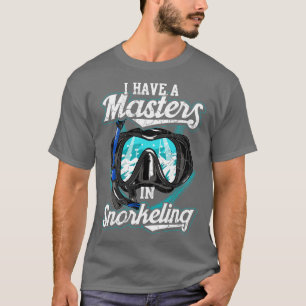 T-shirt J'Ai Un Maître En Snorkeling Snorkel Plongée