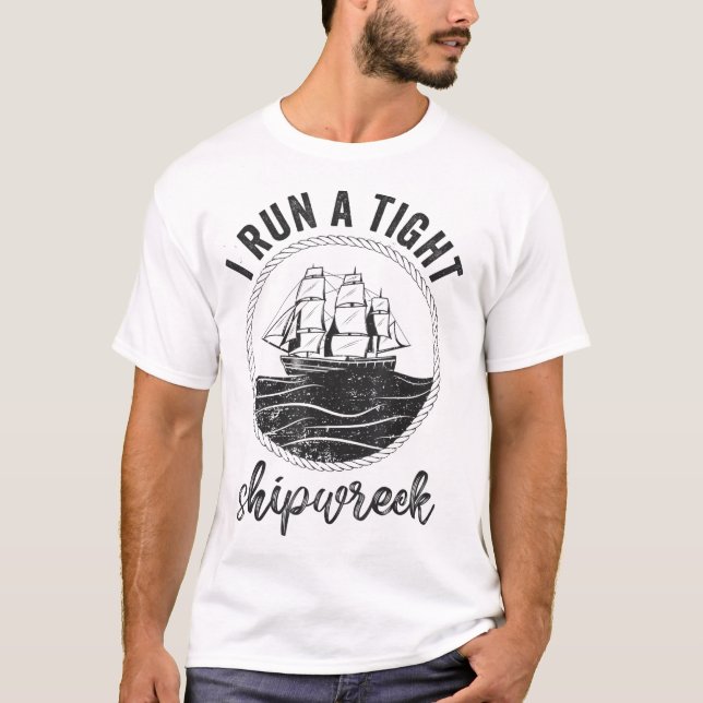 T-shirt j'ai un naufrage serré femmes marrantes maman papa (Devant)