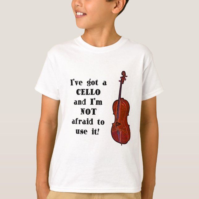 T-shirt J'ai un violoncelle (Devant)