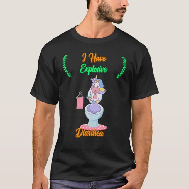 T-shirt J'Ai Une Diarrhée Explosive (Devant)