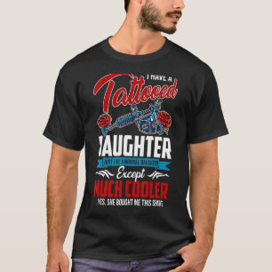 T-shirt J'Ai Une Fille Tatouée Comme Un Daug Normal