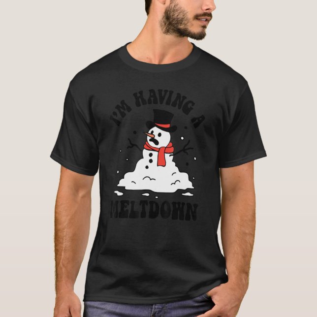 T-shirt J'ai une panne de neige fondue Drôle Chri (Devant)