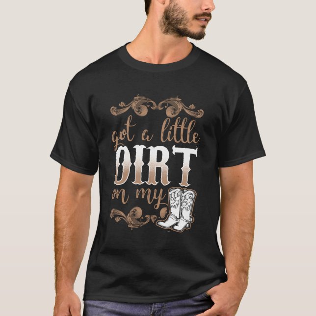 T-shirt J'Ai Une Petite Idée Sur Mon Pays Amusant Boots (Devant)