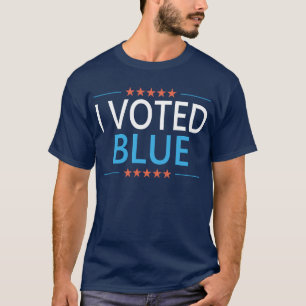 T-shirt J'ai voté bleu démocrate