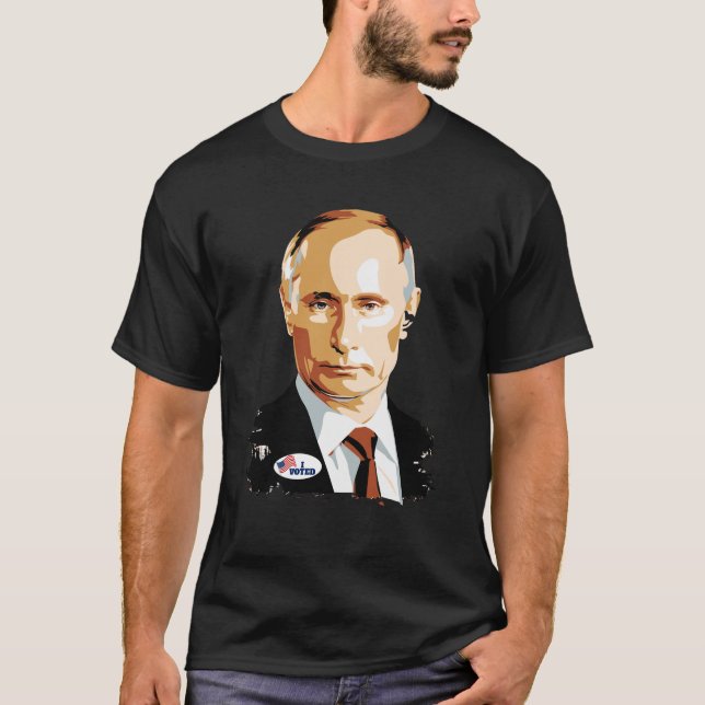 T-shirt J'ai voté Vladimir Poutine avec les Etats-Unis que (Devant)