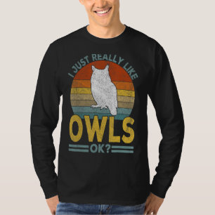 T-shirt J'Ai Vraiment L'Air De Owl Funny Owl Retro