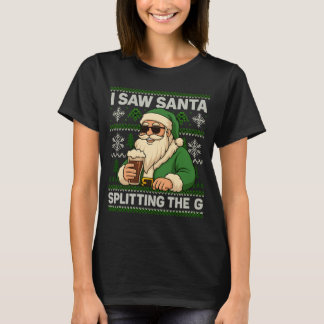 T-shirt J'ai vu le Père Noël fendre l'impression G | Graph