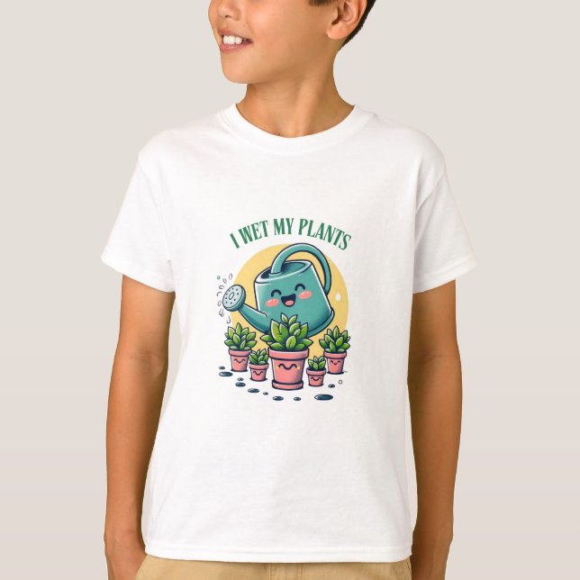 T-shirt J'Ai Vu Mon Design Humoristique Plante Avec Echeve (Devant)