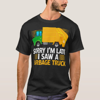 T-shirt J'ai vu un camion à ordures Recycler des déchets J