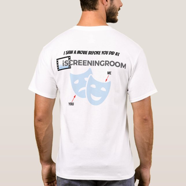 T-shirt "J'ai vu un film avant toi" (Dos)