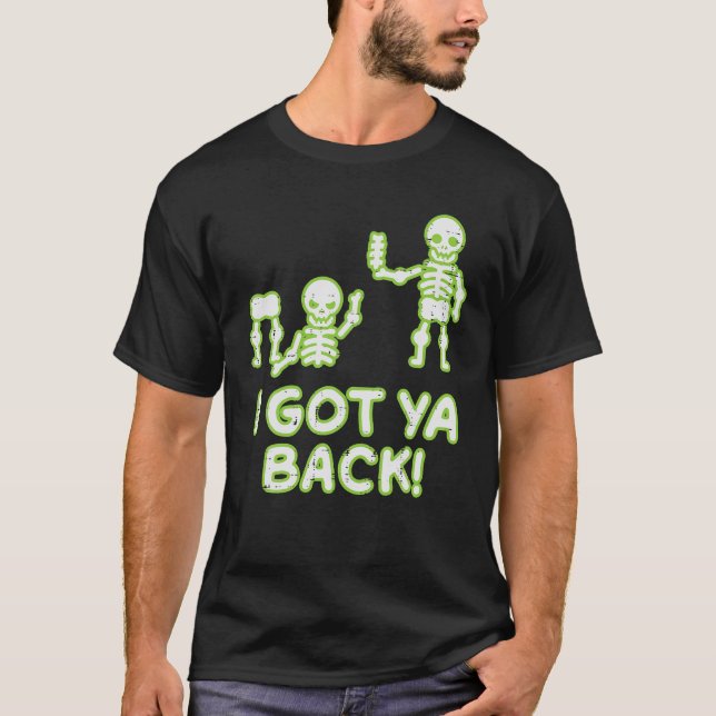 T-shirt J'Ai Ya Retour Skeletons Pun Drôle Hommes Hallowee (Devant)
