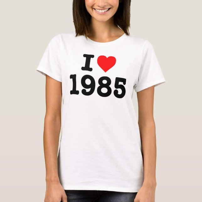 T-SHIRT "J'AIME 1985 " (Devant)