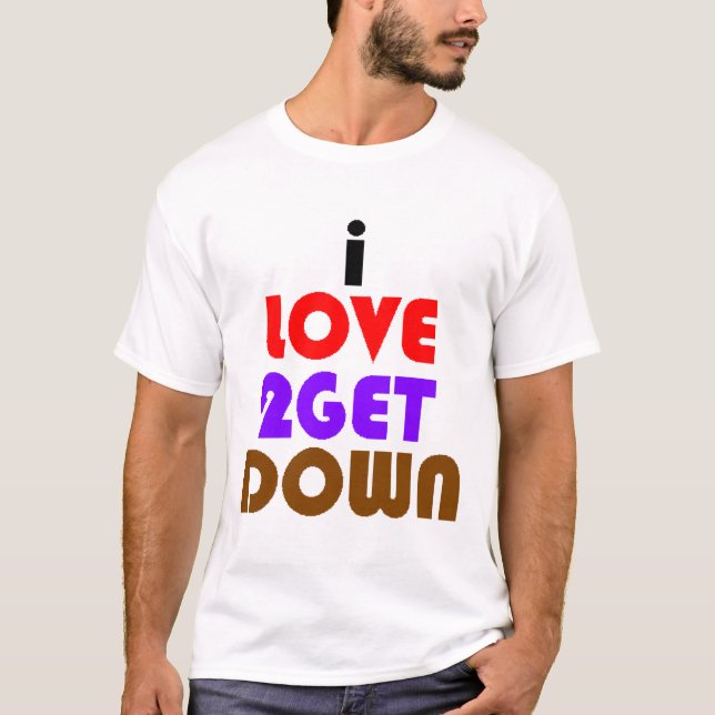 T-shirt j'aime 2 descendre et sale (Devant)