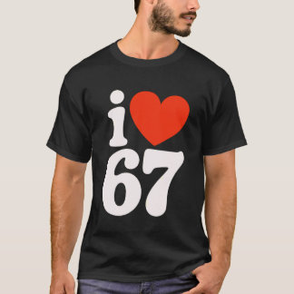T-shirt J'aime 67 - J'aime SIX Sept