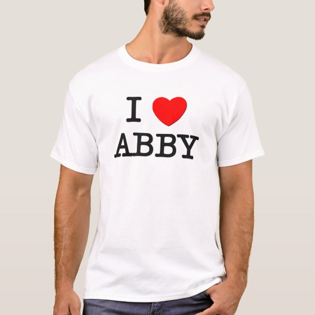 T-shirt J'aime Abby (Devant)