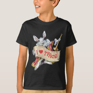 T-SHIRT J'AIME ALICE AU PAYS DES MERVEILLES