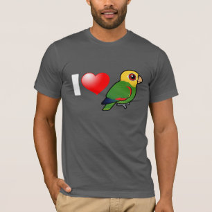 T-shirt J'aime Amazone Jaune-dirigées