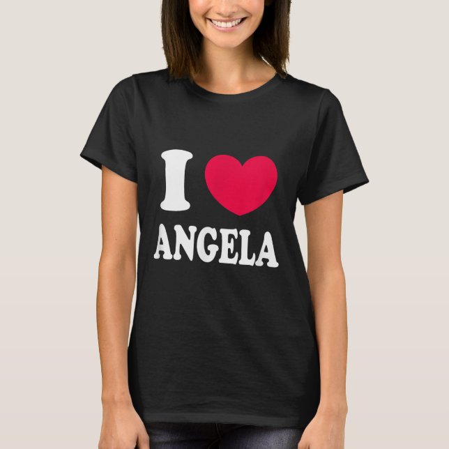 T-shirt J'aime Angela (Devant)