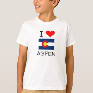 T-shirt J'aime ASPEN le Colorado