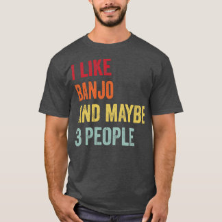 T-shirt J'Aime Banjo Peut-Être 3 Personnes