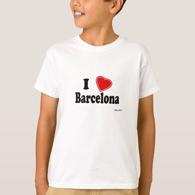T-shirt J'aime Barcelone (Devant)