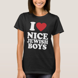 T-shirt J'Aime Belle Juive Garçons Je Coeur Super Rétro