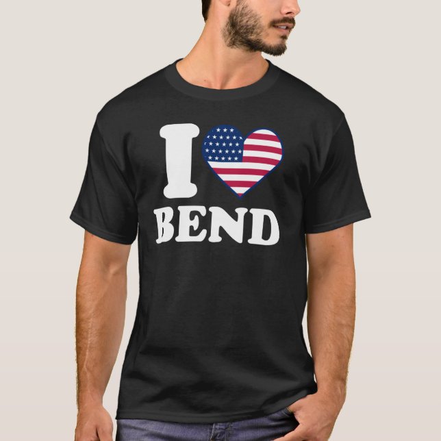 T-shirt J'aime Bend I heart Bend (Devant)