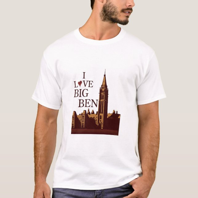 T-shirt J'aime Big Ben (Devant)
