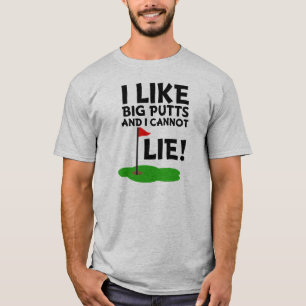 T-shirt J'aime Big Putts et je ne peux pas mentir drôle c