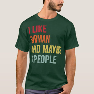 T-shirt J'Aime Birman Peut-Être 3 Personnes