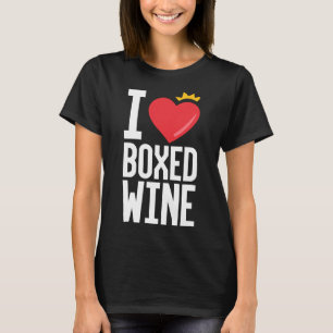 T-shirt J'Aime Boire Boisson De Vin En Bois