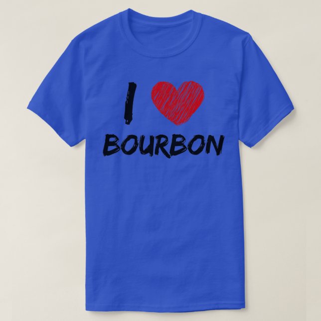 T-shirt J'aime Bourbon (Design devant)