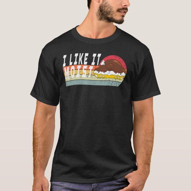 T-shirt J'AIME ÇA MOIST Thanksgiving Costume Turquie Leg D (Devant)