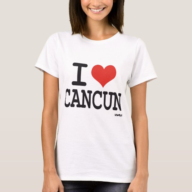 T-shirt J'aime Cancun (Devant)