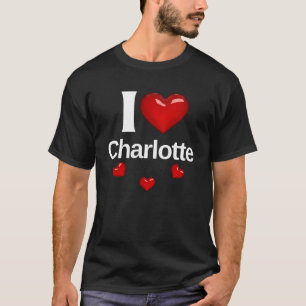 T-shirt J'aime Charlotte Cadeau pour Ami Fashion Design St