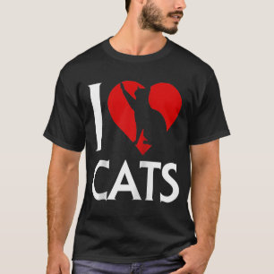 T-shirt J'aime Chats Kitten World Cat Day Maine Tomcat Kit