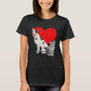 T-shirt J'Aime Chiens Et Chats Femmes Animaux Animaux Anim