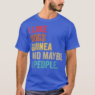 T-shirt J'aime Chiens Guinée et peut-être 3 personnes vint