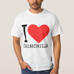 T-shirt J'aime chinchilla