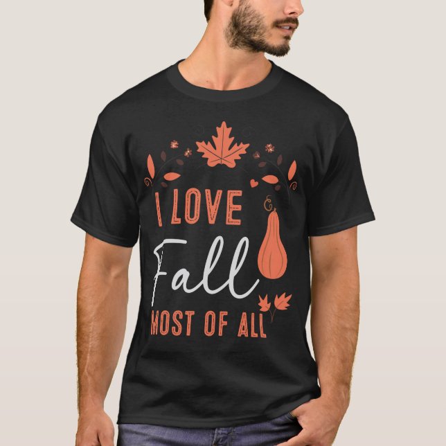 T-shirt J'Aime Chuter Surtout Joyeux Vacances Halloween (Devant)