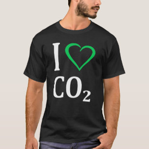 T-shirt J'aime CO2 Dioxyde de carbone Climat