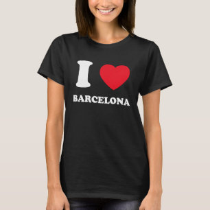 T-shirt J'aime cœur Barcelone