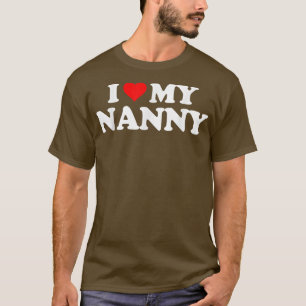 T-shirt J'aime cœur ma NANNY
