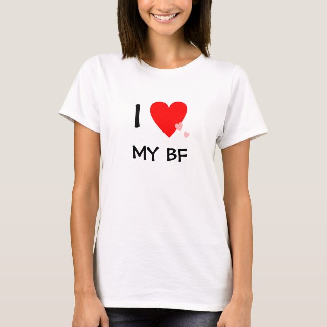 T-shirt J'aime (coeur) mon FB (Devant)