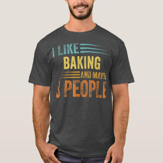 T-shirt J'Aime Cuire Et Peut-Être 3 Personnes - Baking Drô