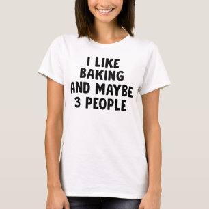 T-shirt J'Aime Cuire Et Peut-Être Trois Personnes