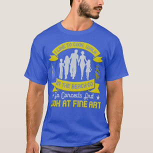 T-shirt J'aime cuisiner la promenade sur la plage aller à 