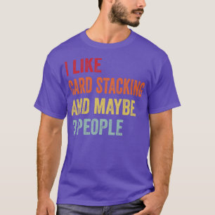 T-shirt J'aime d empiler peut-être 3 personnes