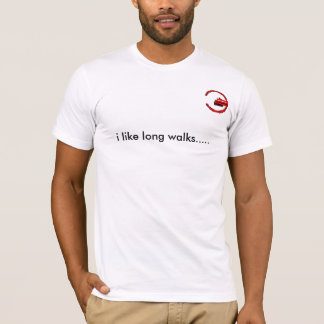 T-shirt j'aime de longues promenades .....